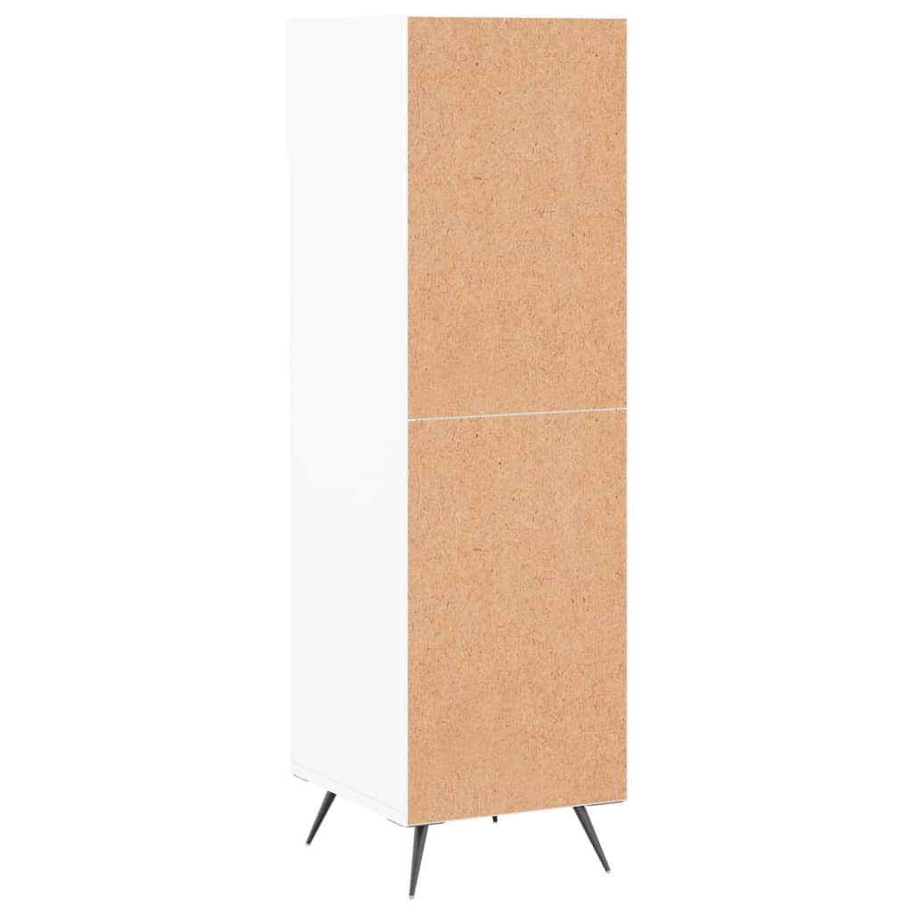 Schuhschrank Hochglanz-Weiß 30x35x105 cm Holzwerkstoff