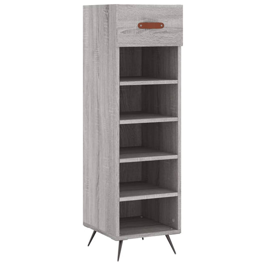 Schuhschrank Grau Sonoma 30x35x105 cm Holzwerkstoff