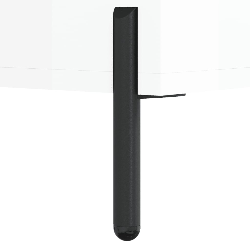 Schuhschrank Hochglanz-Weiß 30x35x105 cm Holzwerkstoff