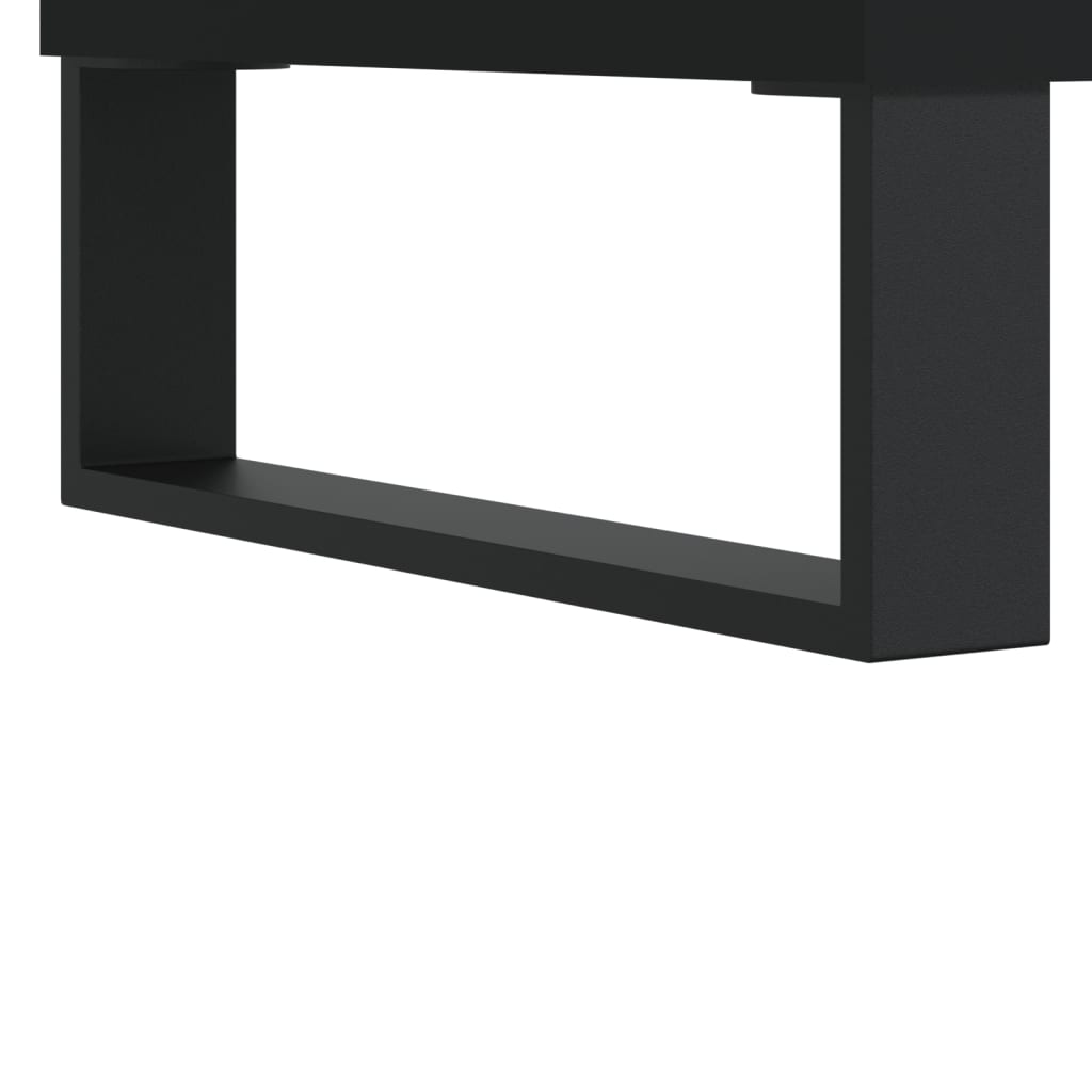 Schuhschrank Schwarz 30x35x105 cm Holzwerkstoff