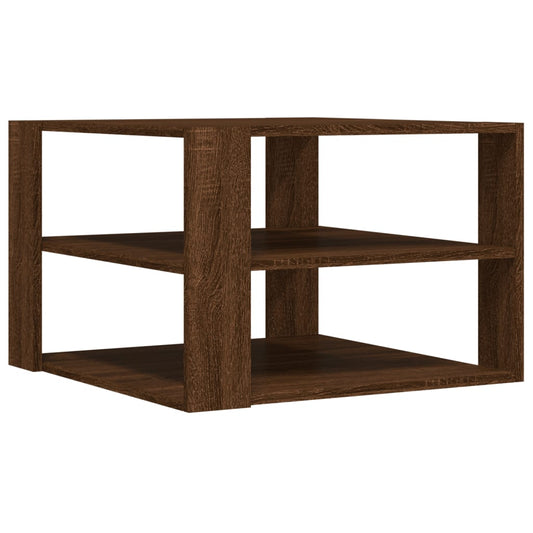 Couchtisch Braun Eichen-Optik 58x58x40 cm Holzwerkstoff