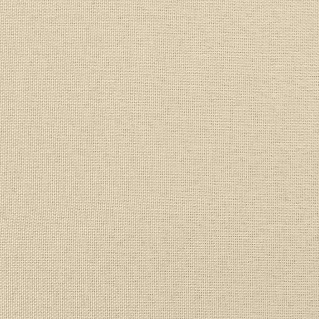 Tagesbett mit Matratze Creme 80x200 cm Stoff