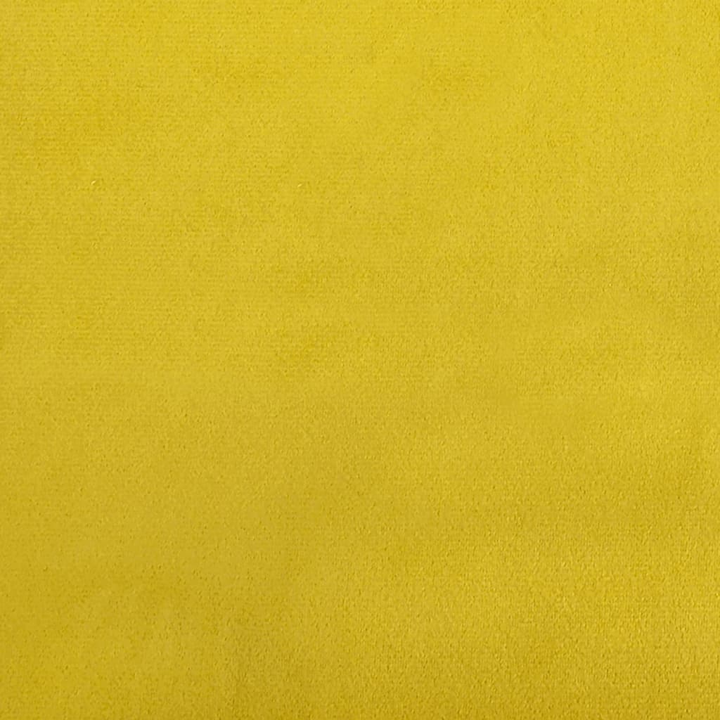 Tagesbett Ausziehbar Gelb 80x200 cm Samt