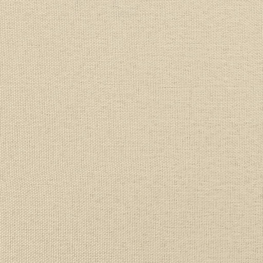 Tagesbett mit Matratze Creme 90x200 cm Stoff