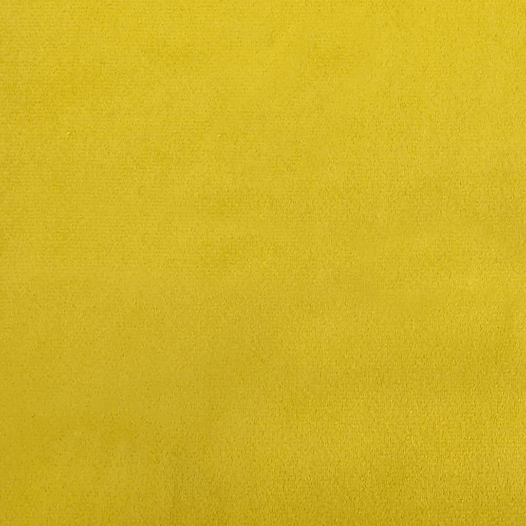 Tagesbett Ausziehbar Gelb 80x200 cm Samt
