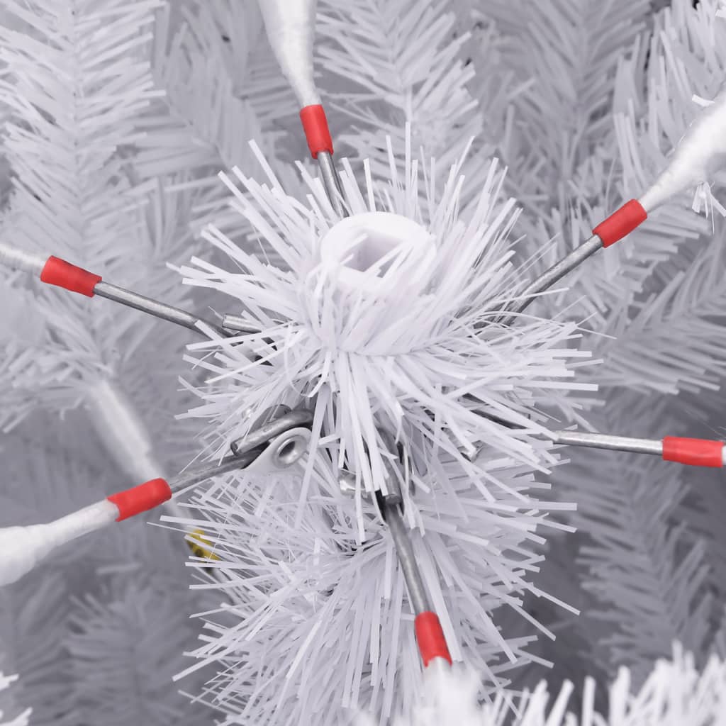 Künstlicher Weihnachtsbaum Klappbar mit Ständer Weiß 180 cm