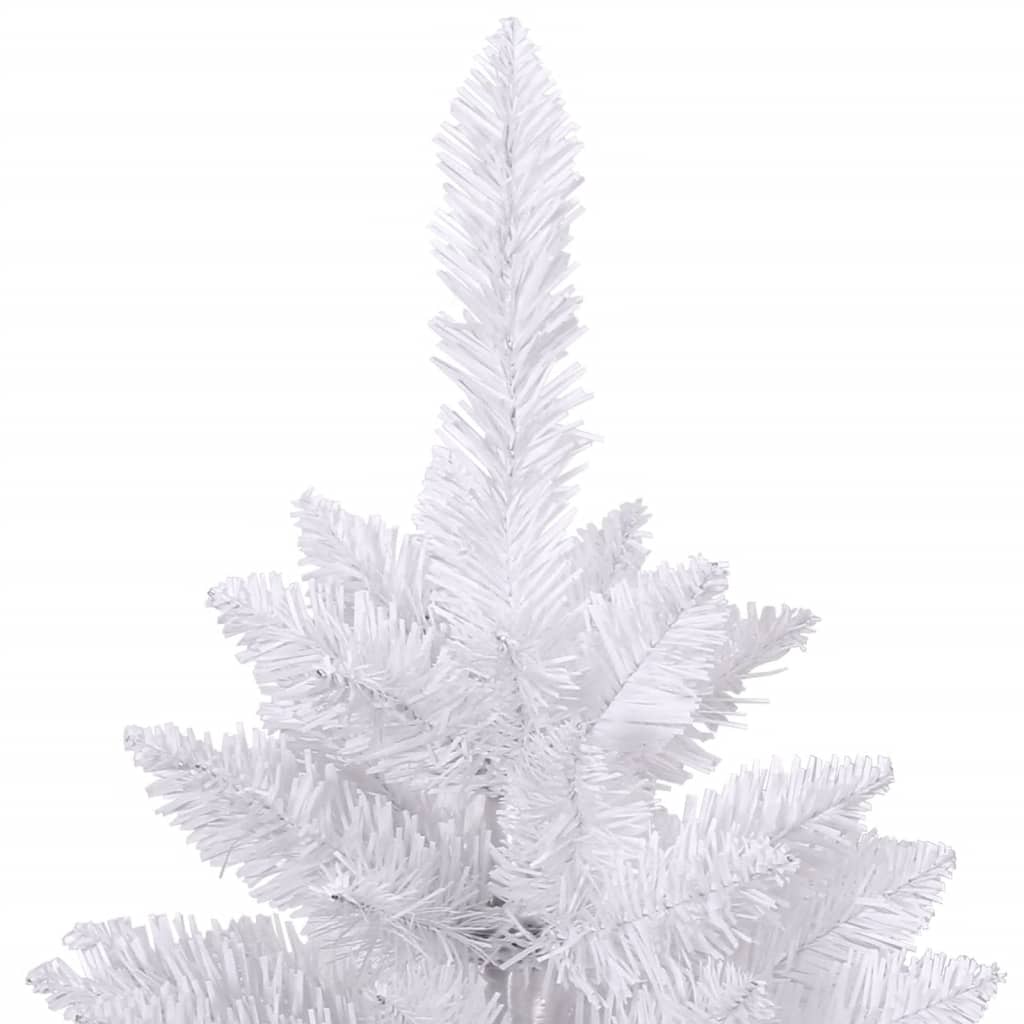 Künstlicher Weihnachtsbaum Klappbar mit Ständer Weiß 210 cm