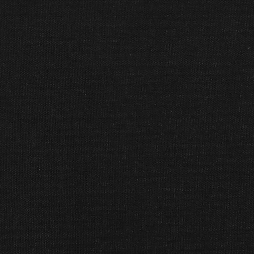 Boxspringbett mit Matratze Schwarz 120x200 cm Stoff