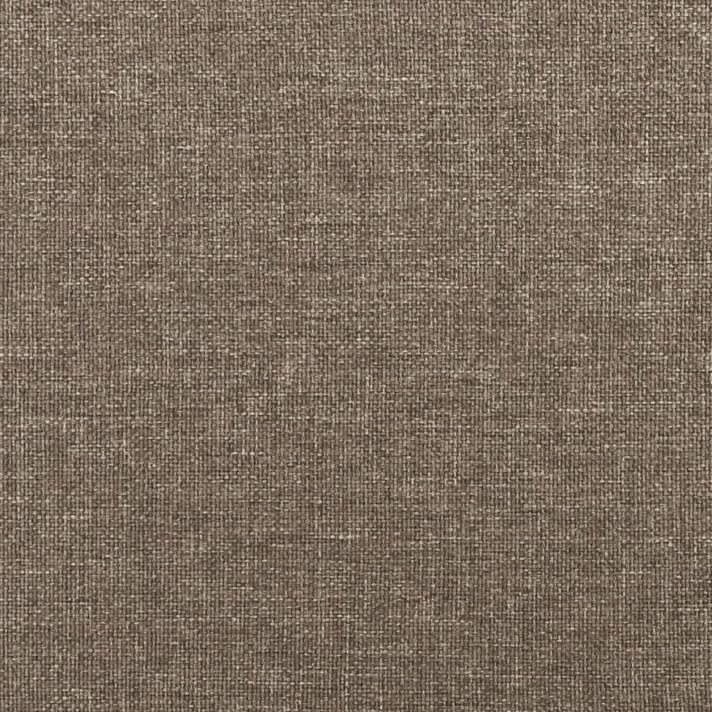 Boxspringbett mit Matratze Taupe 80x200 cm Stoff