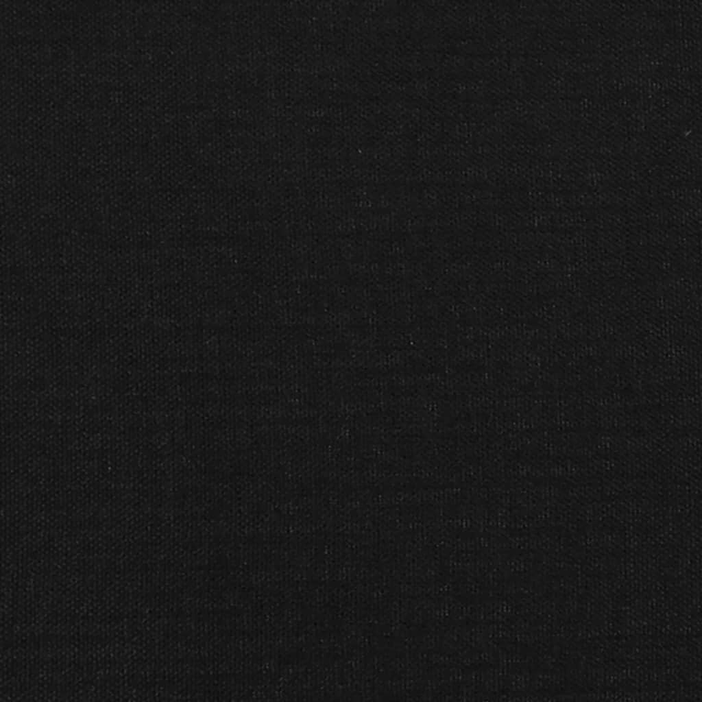 Boxspringbett mit Matratze Schwarz 120x200 cm Stoff