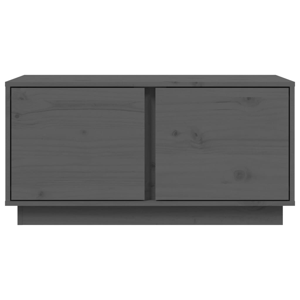 Couchtisch Grau 80x50x40 cm Massivholz Kiefer