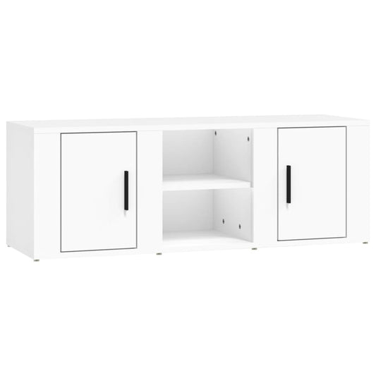 TV-Schrank Weiß 100x31,5x35 cm Holzwerkstoff