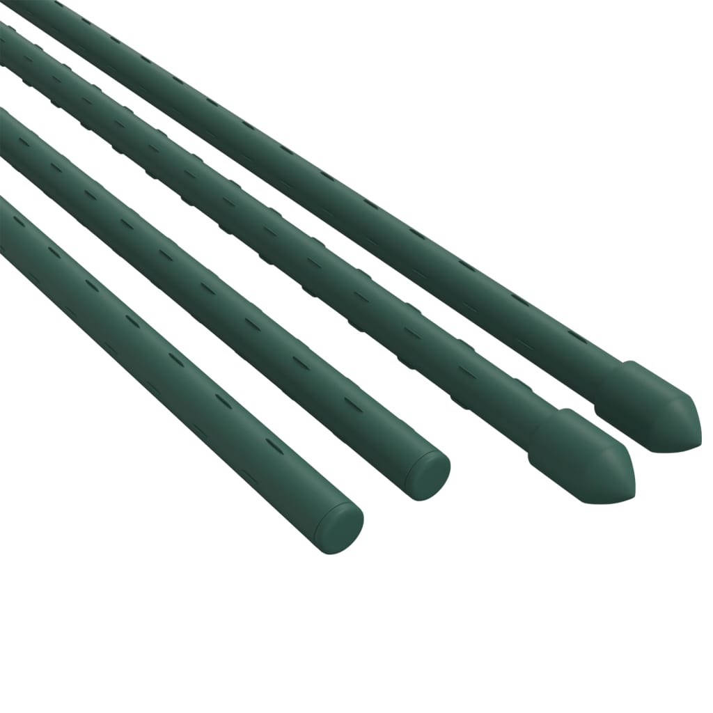 Pflanzenstützen 30 Stk. Grün 150 cm Stahl