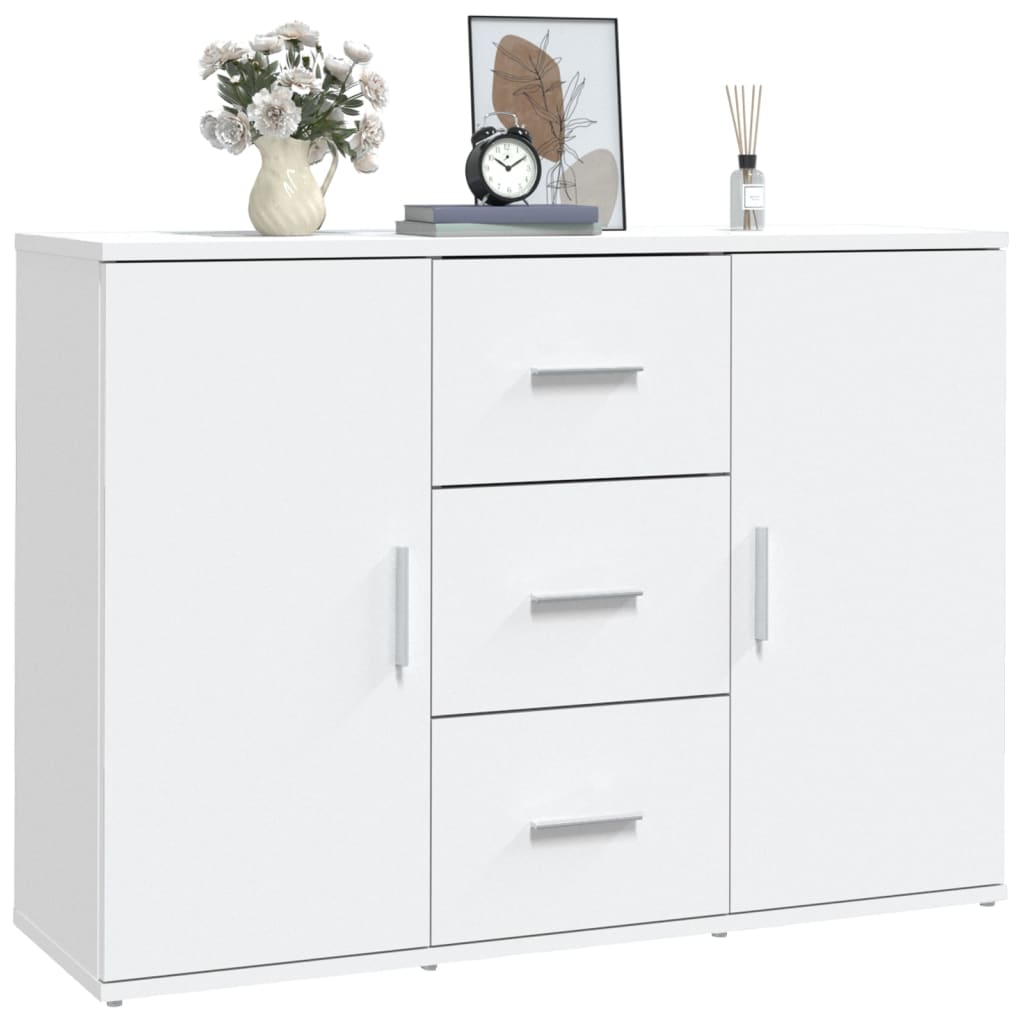 Sideboard Weiß 91x29,5x65 cm Holzwerkstoff