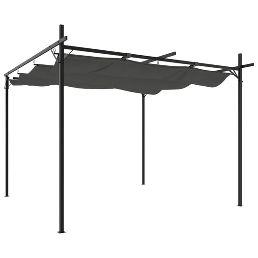 Pergola mit Schiebedach Anthrazit 295x292x230 cm