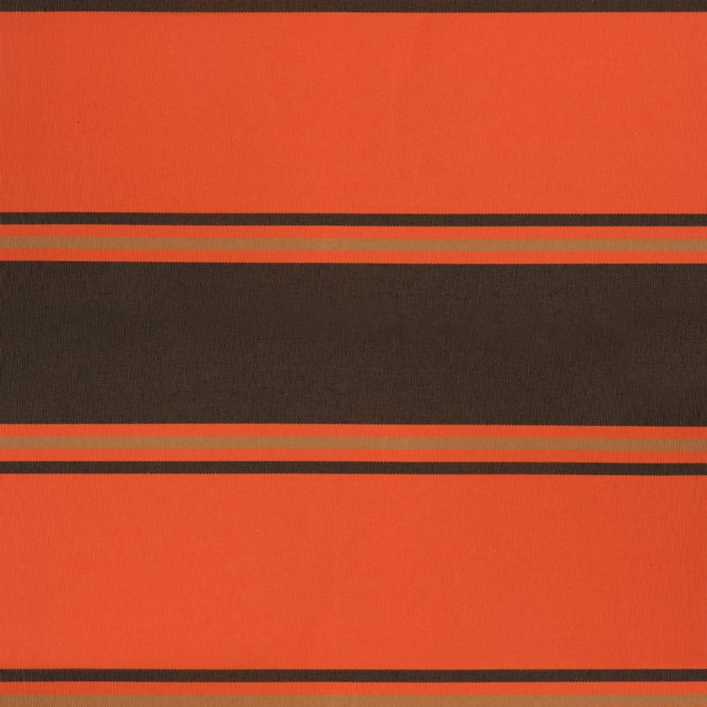 Markise Einziehbar Orange und Braun 4x3 m Stoff und Aluminium