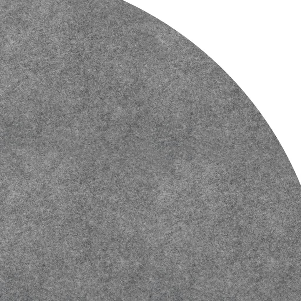 Pool-Bodentuch Hellgrau Ø500 cm Polyester Geotextil
