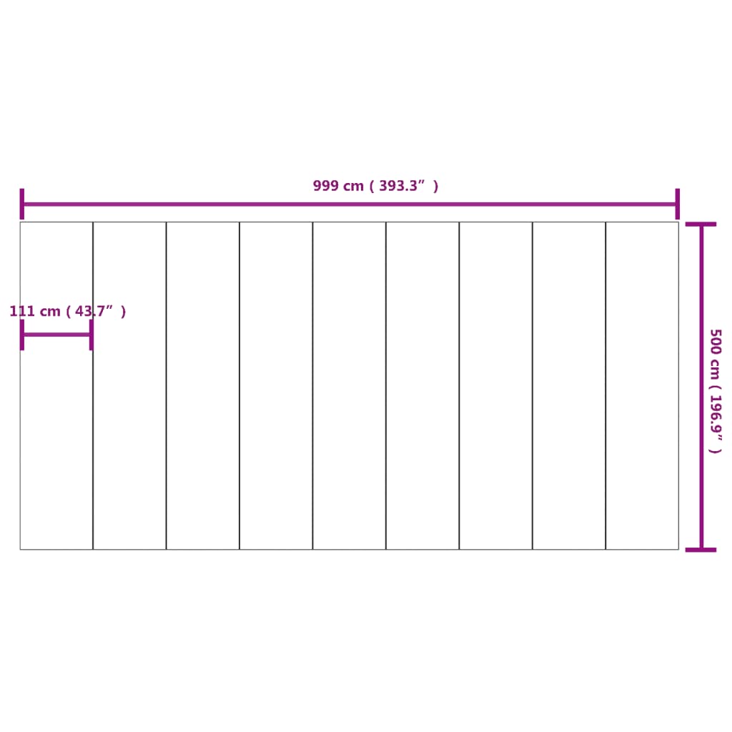 Pool-Bodentuch Hellgrau 999x500 cm Polyester Geotextil