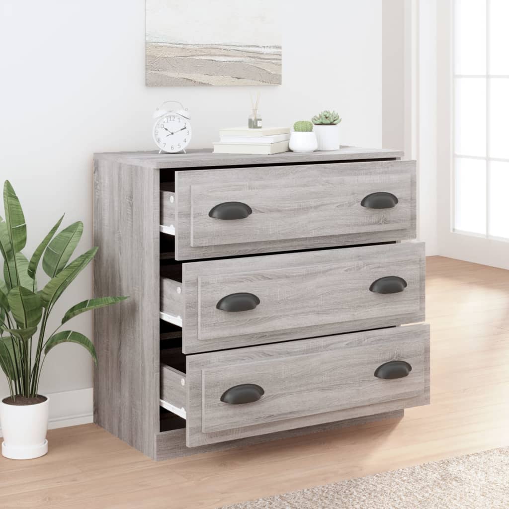 Sideboard Grau Sonoma 70x35,5x67,5 cm Holzwerkstoff