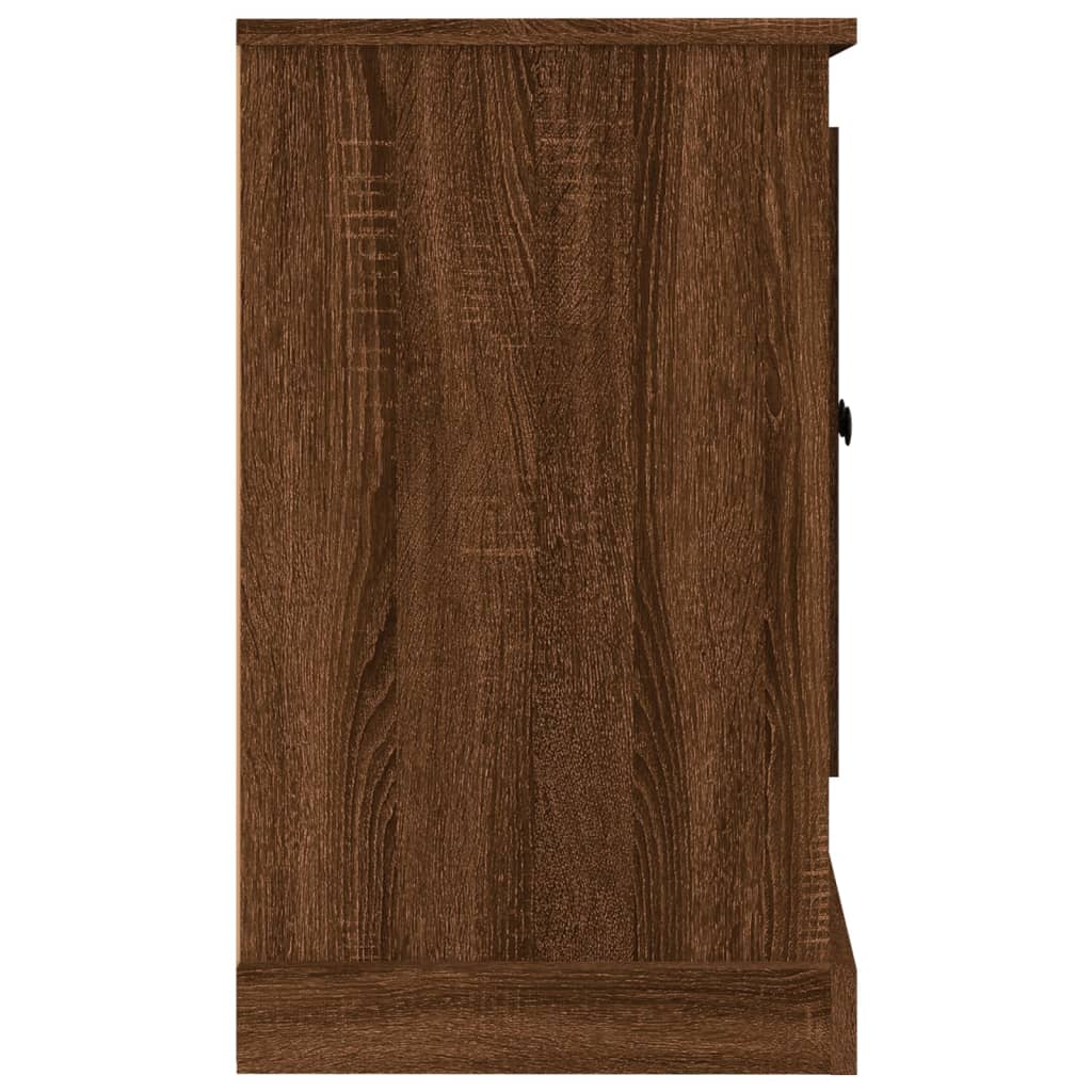 Sideboard Braun Eichen-Optik 100x35,5x60 cm Holzwerkstoff