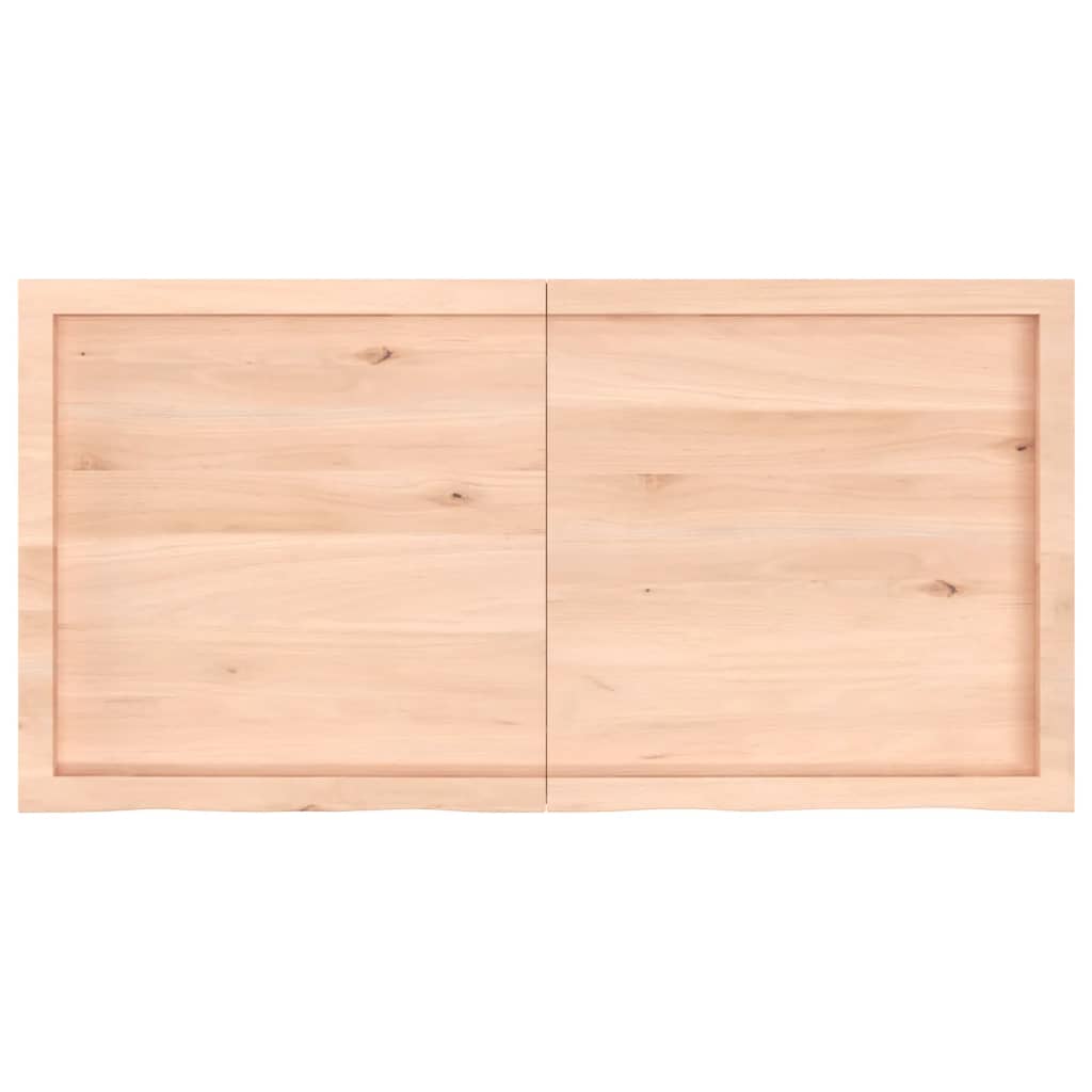 Wandregal 120x60x(2-6) cm Massivholz Eiche Unbehandelt