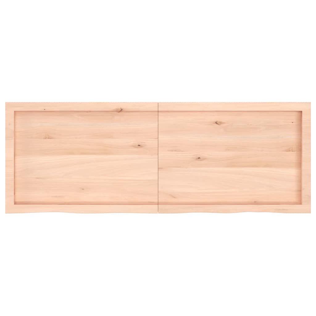 Wandregal 140x50x(2-4) cm Massivholz Eiche Unbehandelt