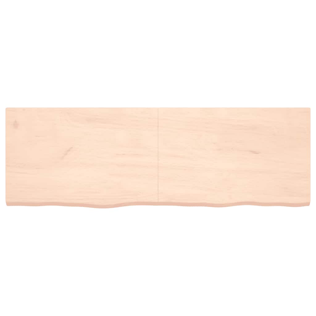 Wandregal 180x60x(2-4) cm Massivholz Eiche Unbehandelt