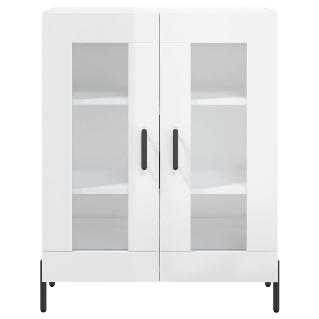 Sideboard Hochglanz-Weiß 69,5x34x90 cm Holzwerkstoff