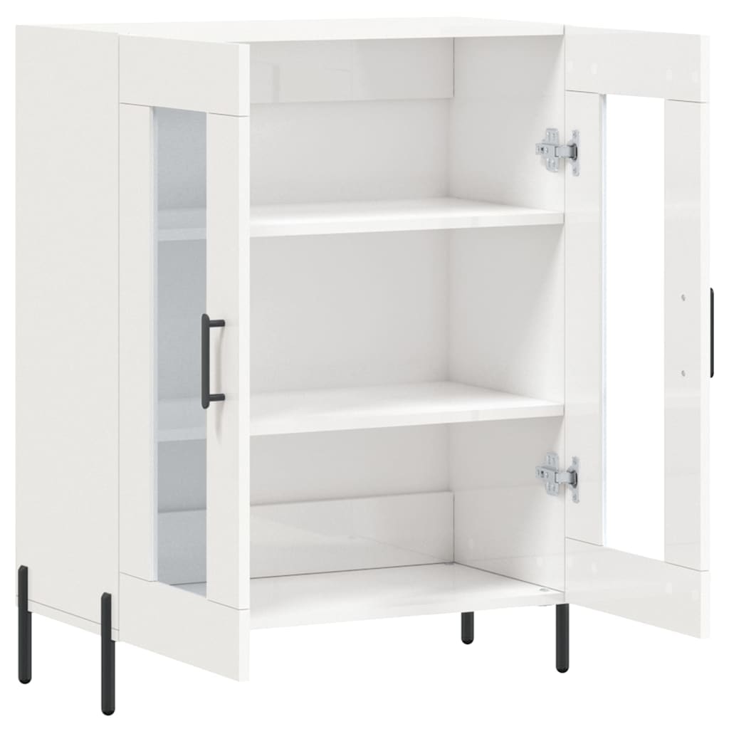 Sideboard Hochglanz-Weiß 69,5x34x90 cm Holzwerkstoff