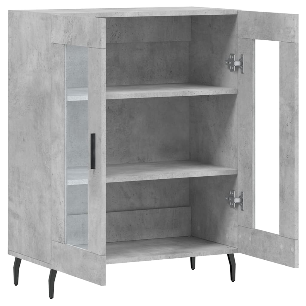 Sideboard Betongrau 69,5x34x90 cm Holzwerkstoff