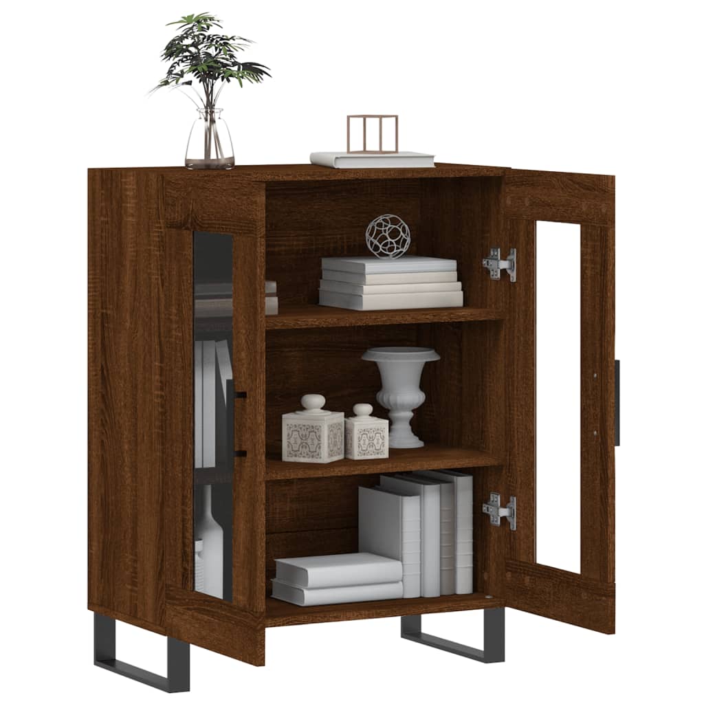 Sideboard Braun Eichen-Optik 69,5x34x90 cm Holzwerkstoff
