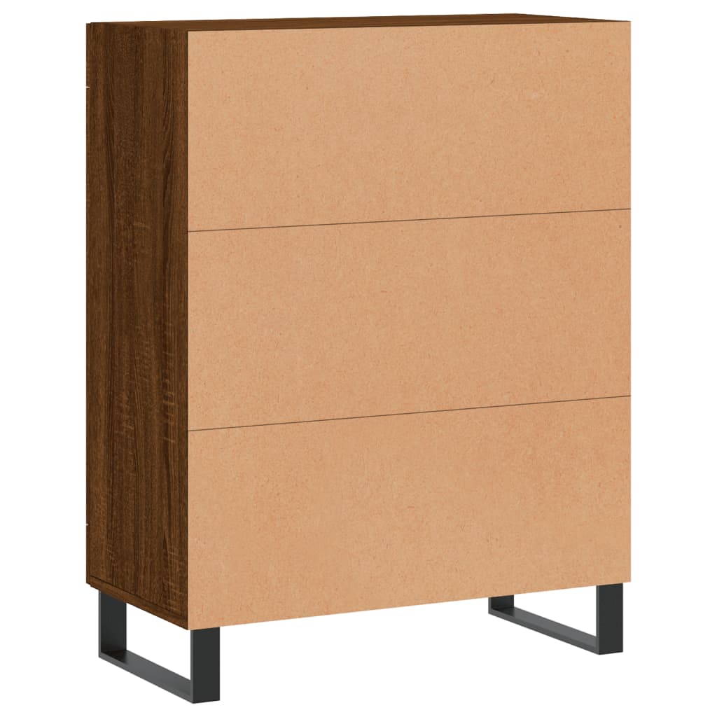 Sideboard Braun Eichen-Optik 69,5x34x90 cm Holzwerkstoff