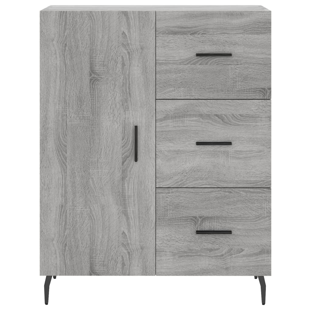Sideboard Grau Sonoma 69,5x34x90 cm Holzwerkstoff