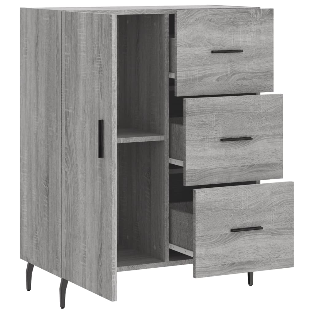 Sideboard Grau Sonoma 69,5x34x90 cm Holzwerkstoff