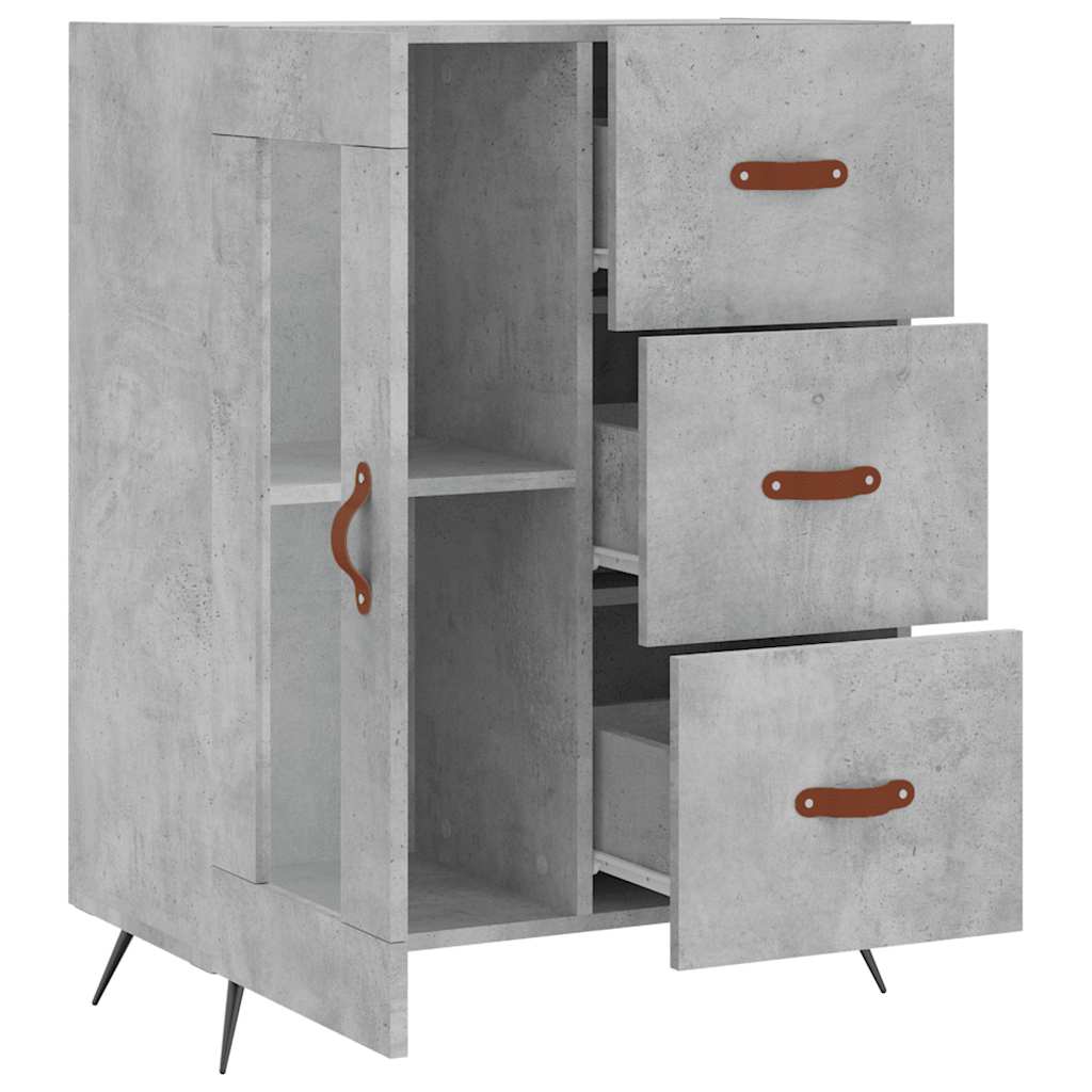 Sideboard Betongrau 69,5x34x90 cm Holzwerkstoff