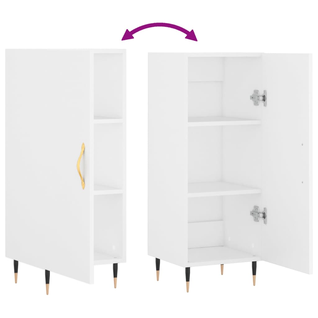 Sideboard Weiß 34,5x34x90 cm Holzwerkstoff