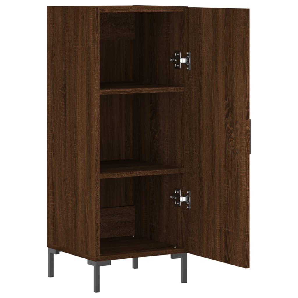 Sideboard Braun Eichen-Optik 34,5x34x90 cm Holzwerkstoff