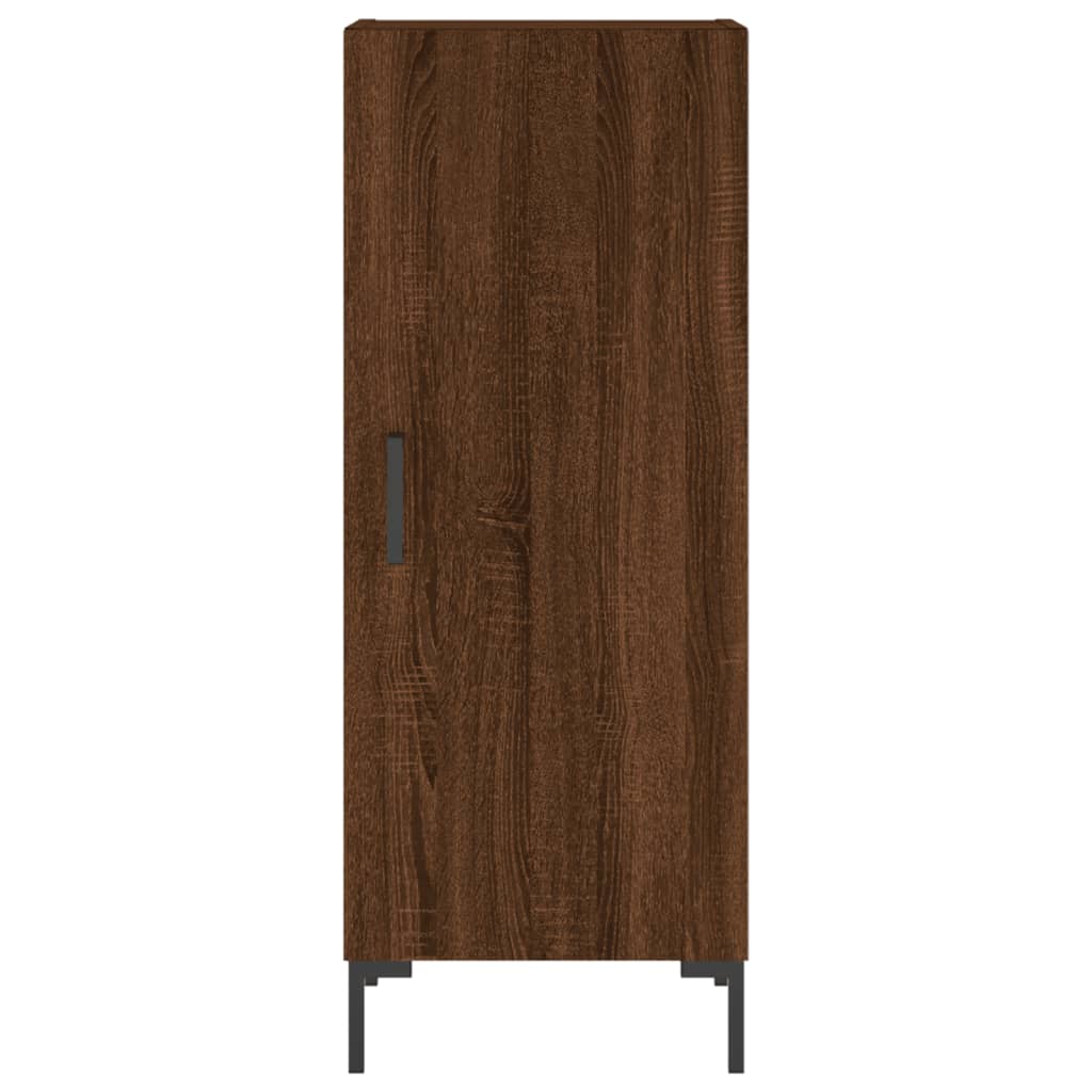 Sideboard Braun Eichen-Optik 34,5x34x90 cm Holzwerkstoff