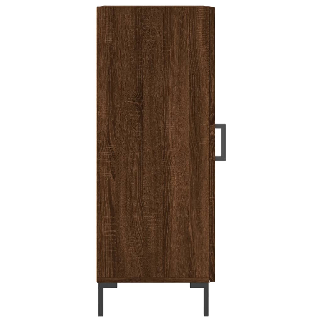 Sideboard Braun Eichen-Optik 34,5x34x90 cm Holzwerkstoff