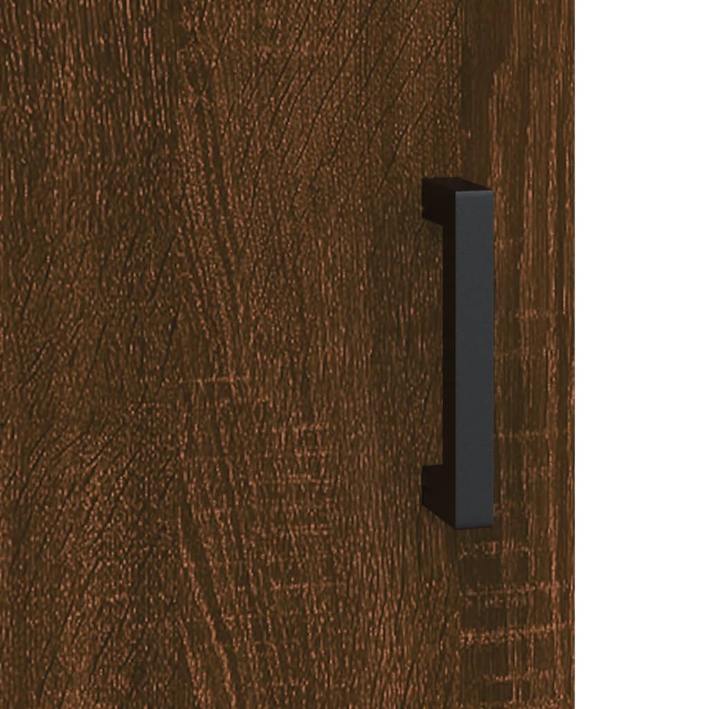 Sideboard Braun Eichen-Optik 34,5x34x90 cm Holzwerkstoff