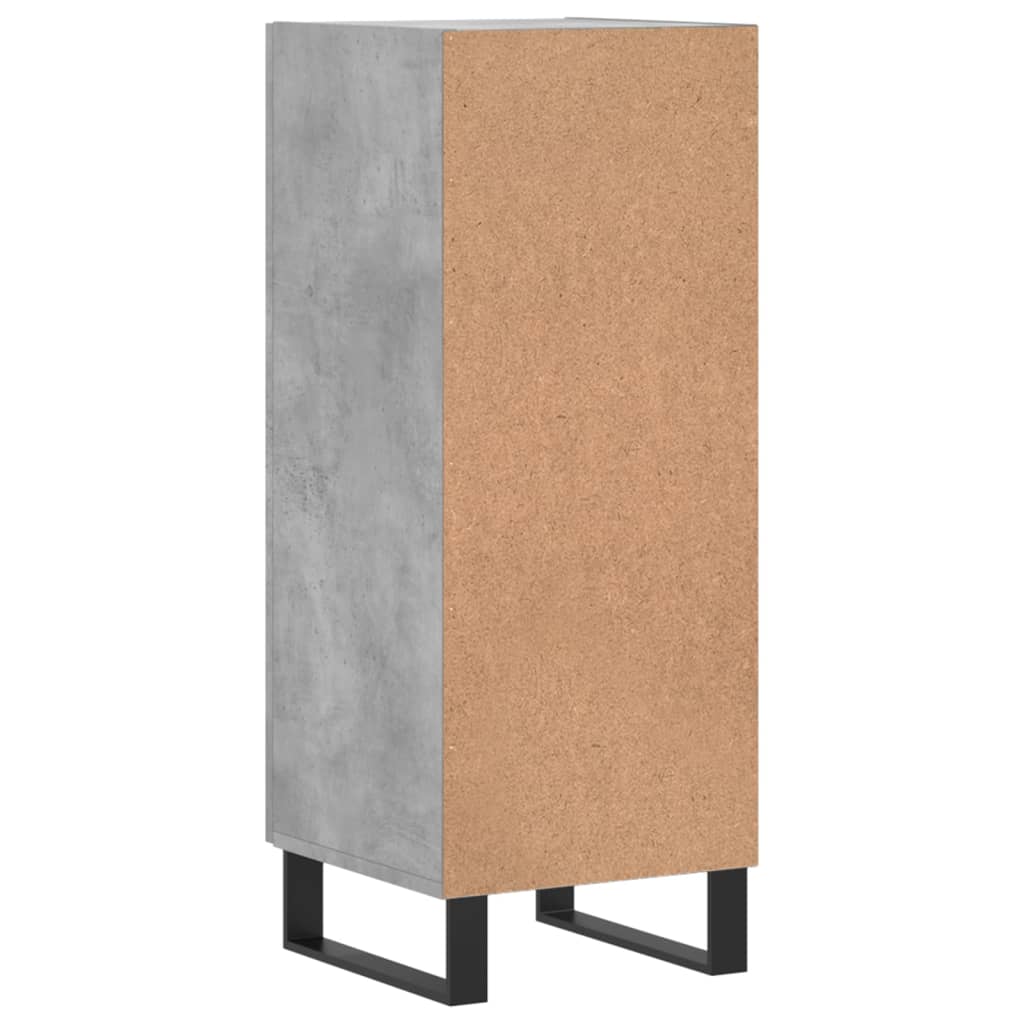 Sideboard Betongrau 34,5x34x90 cm Holzwerkstoff
