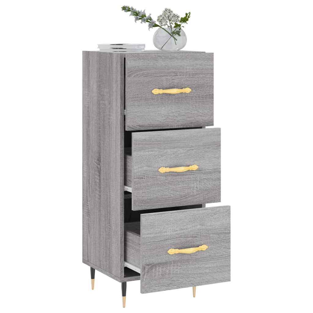 Sideboard Grau Sonoma 34,5x34x90 cm Holzwerkstoff