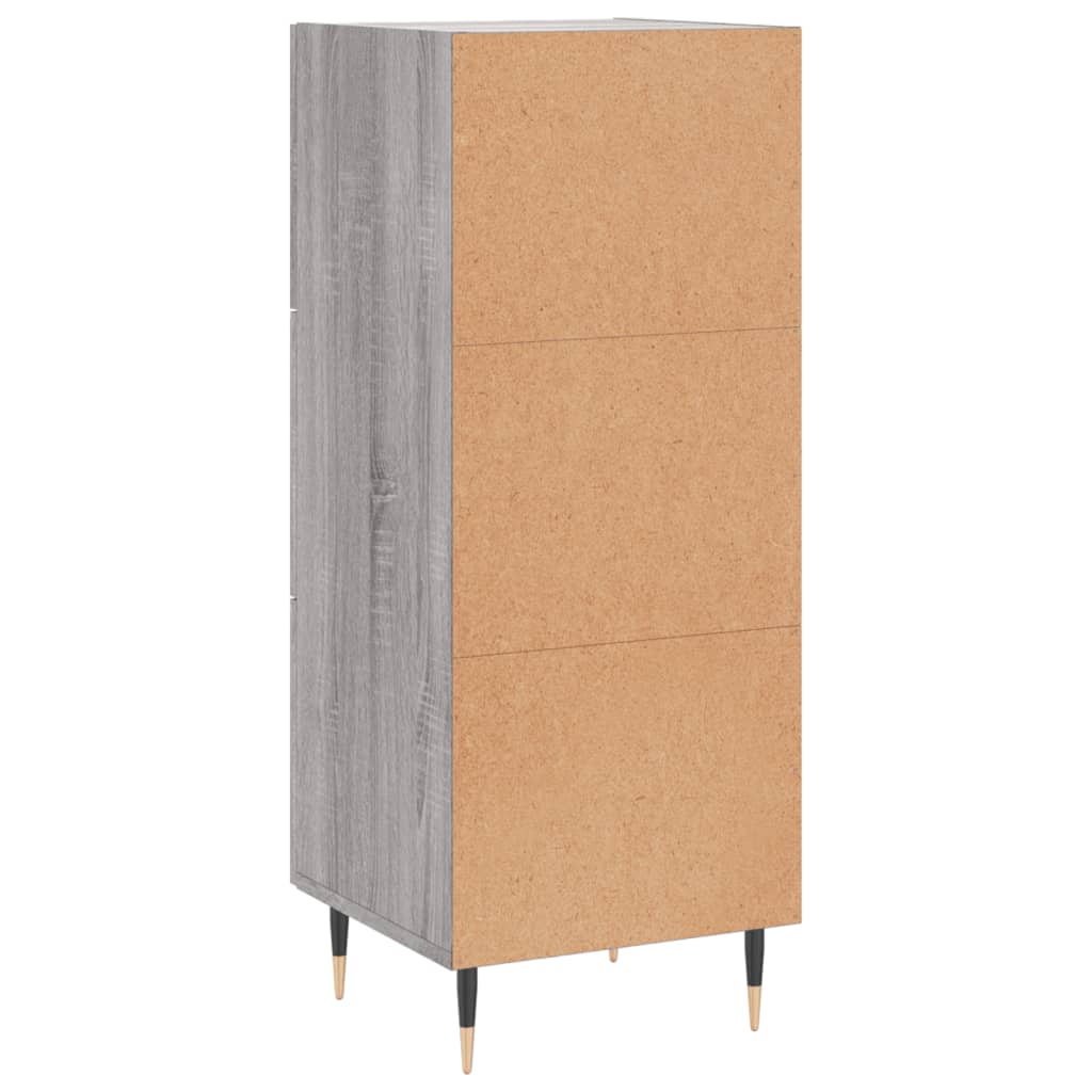 Sideboard Grau Sonoma 34,5x34x90 cm Holzwerkstoff