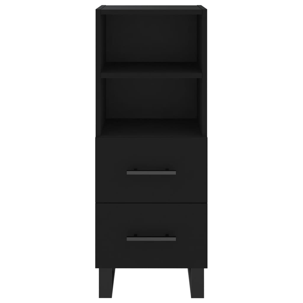 Sideboard Schwarz 34,5x34x90 cm Holzwerkstoff