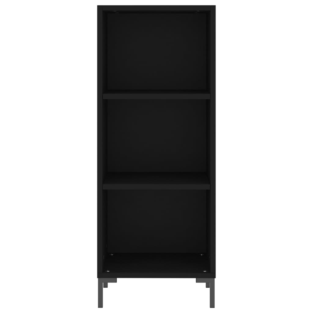 Sideboard Schwarz 34,5x32,5x90 cm Holzwerkstoff