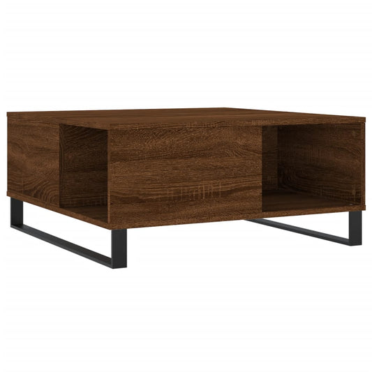 Couchtisch Braun Eichen-Optik 80x80x36,5 cm Holzwerkstoff
