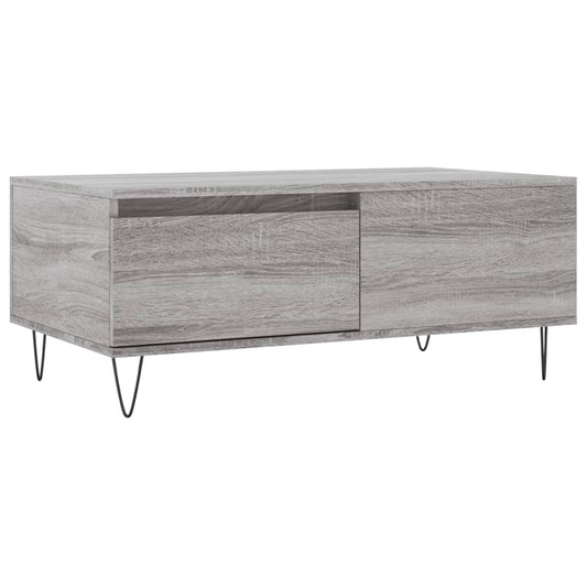 Couchtisch Grau Sonoma 90x50x36,5 cm Holzwerkstoff