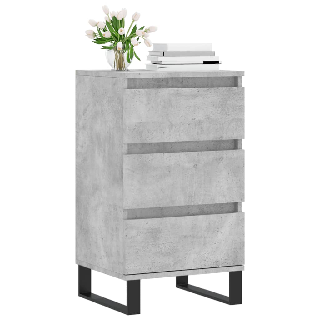 Sideboard Betongrau 40x35x70 cm Holzwerkstoff