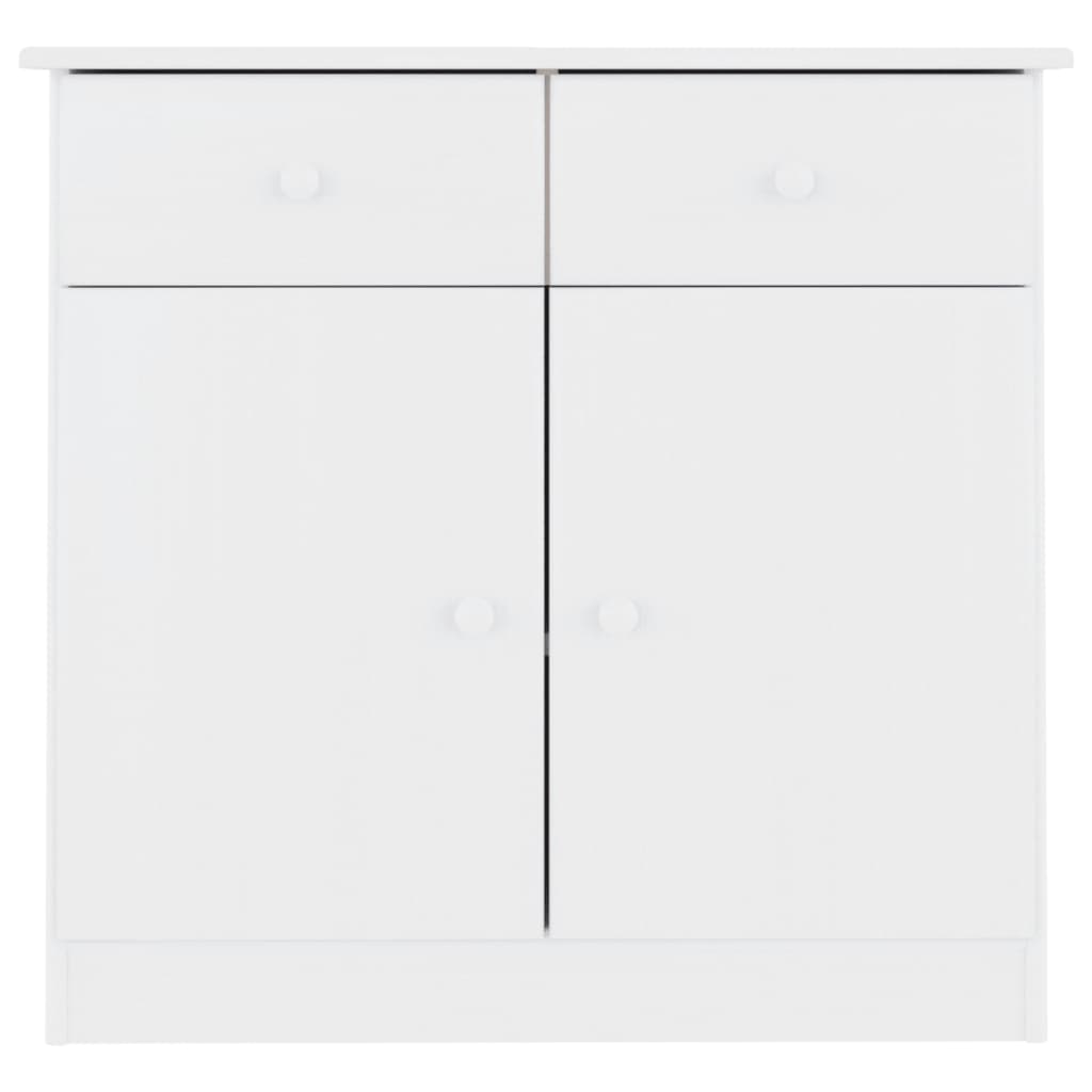 Sideboard ALTA Weiß 77x35x73 cm Massivholz Kiefer
