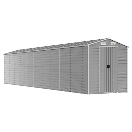 Gartenhaus Hellgrau 191x895x198 cm Verzinkter Stahl